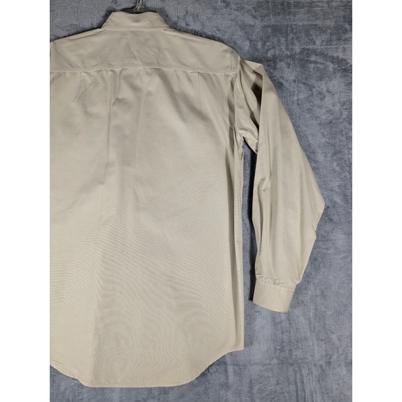 Patagonia Men's Small Tan 100% Cotton Canvas Long Sleeve Button Up Work Shirt - Picture 9 of 12
